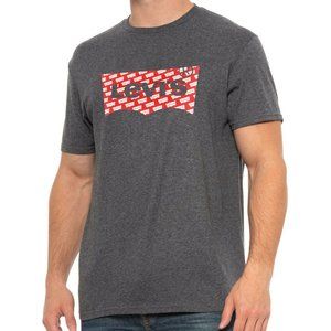 NWT LEVI'S AUTHENTIC MEN'S GRAY CREW NECK SHORT SLEVE T-SHIRT SIZE S L